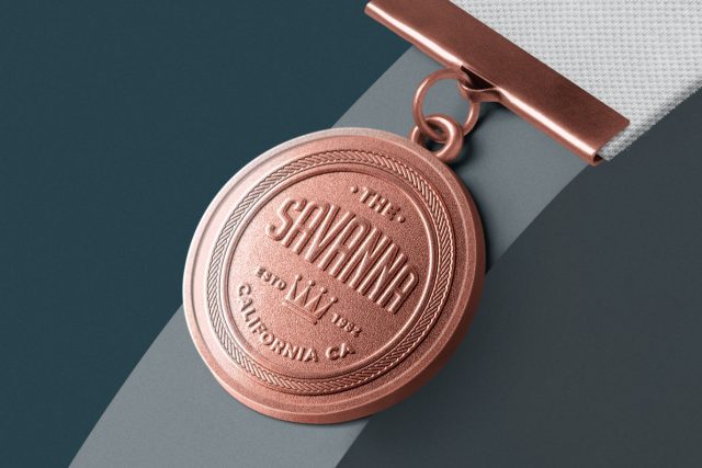Embossed Medal Logo Mockup - Free Download