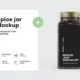 Spice Jar With Black Pepper Mockup